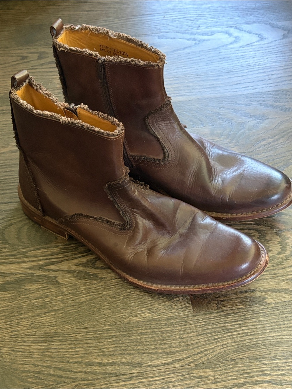 Red Tape Men's Brown Leather Ankle Boots